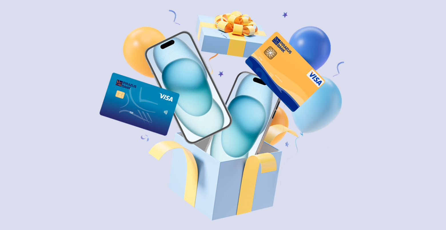 Літо подарунків від Піреус Банка: розраховуйся карткою Visa - вигравай iPhone 15!  зображення