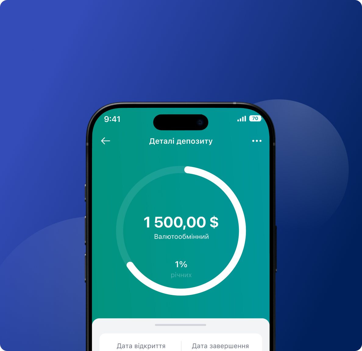 FX deposit details in Winbank app